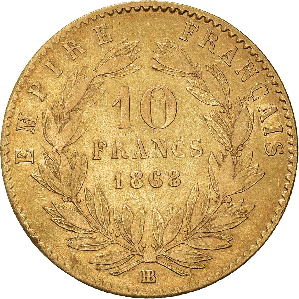 Münze, Frankreich, Napoleon III, Napoléon III, 10 Francs, 1868, Strasbourg