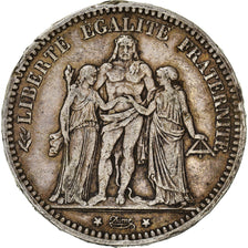 Coin, France, Hercule, 5 Francs, 1873, Paris, EF(40-45), Silver, KM:820.1