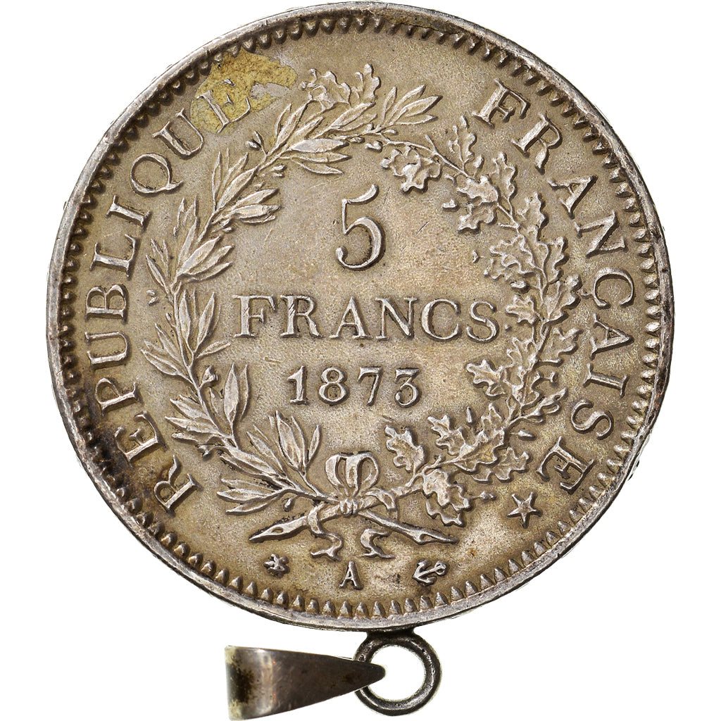Münze, Frankreich, Hercule, 5 Francs, 1873, Paris, SS, Silber, KM:820.1