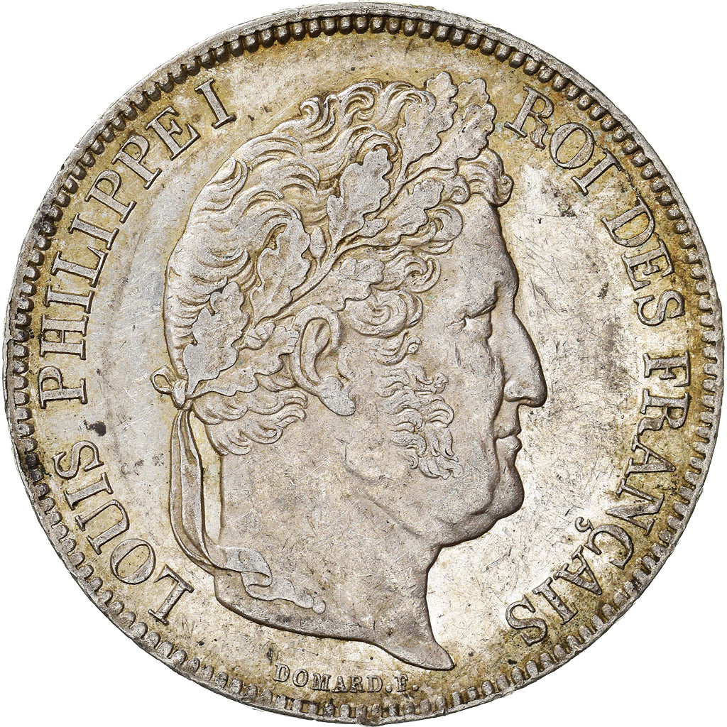 Moneta, Francia, Louis-Philippe, 5 Francs, 1834, Paris, BB+, Argento, KM:749.1