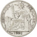FRENCH INDO-CHINA, 20 Cents, 1921, Paris, KM #17.1, VF(20-25), Silver, 25.9,...