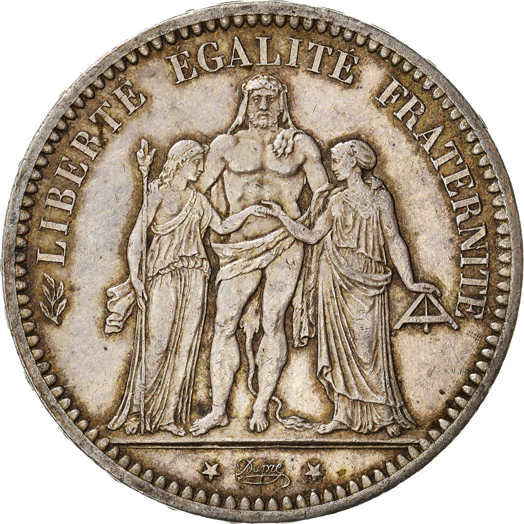 Coin, France, Hercule, 5 Francs, 1873, Paris, AU(50-53), Silver, KM:820.1