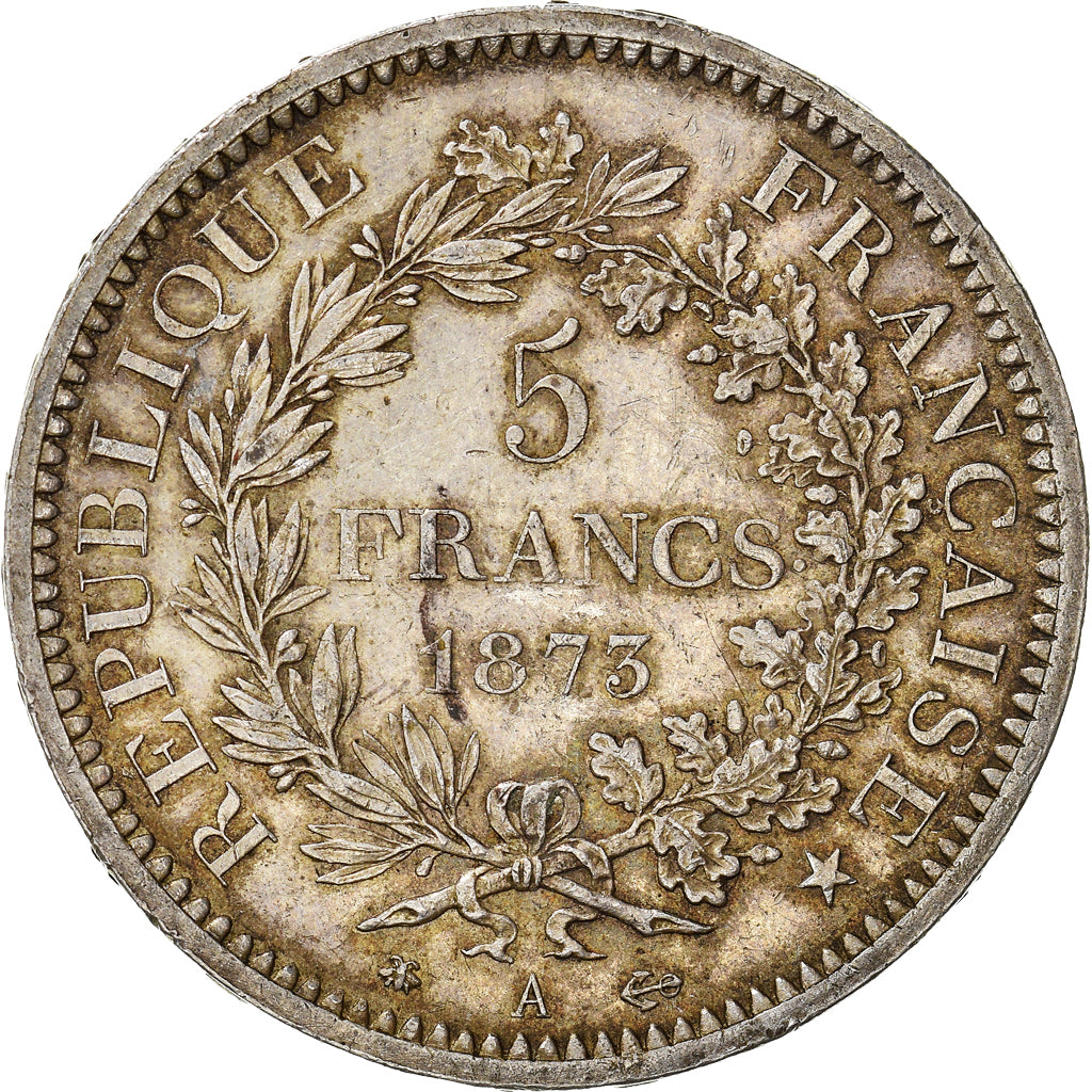 Coin, France, Hercule, 5 Francs, 1873, Paris, AU(50-53), Silver, KM:820.1