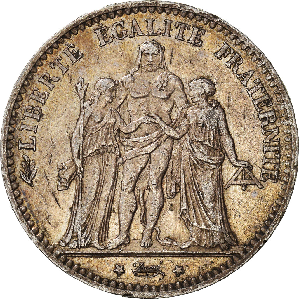 Monnaie, France, Hercule, 5 Francs, 1876, Paris, TTB, Argent, Gadoury:745a
