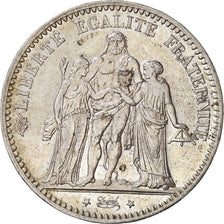 Moneta, Francia, Hercule, 5 Francs, 1877, Paris, BB+, Argento, KM:820.1