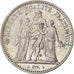 Moneta, Francia, Hercule, 5 Francs, 1877, Paris, BB+, Argento, KM:820.1