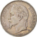 Moneda, Francia, Napoleon III, 5 Francs, 1868, Strasbourg, MBC+, Plata