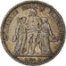 Moeda, França, Hercule, 5 Francs, 1873, Paris, VF(30-35), Prata, KM:820.1