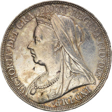 Coin, Great Britain, Victoria, Crown, 1895, EF(40-45), Silver, KM:783