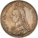 Coin, Great Britain, Victoria, Double Florin, 1887, AU(55-58), Silver, KM:763