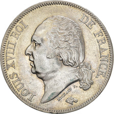 Coin, France, Louis XVIII, 5 Francs, 1823, Bayonne, EF(40-45), Silver, KM:711.8