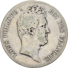 Moneta, Francia, Louis-Philippe, 5 Francs, 1831, Lille, MB, Argento, KM:735.13