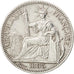 FRENCH INDO-CHINA, 10 Cents, 1885, Paris, KM #2, AU(50-53), Silver, Lecompte...