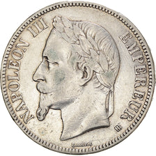 Coin, France, Napoleon III, 5 Francs, 1869, Strasbourg, VF(30-35), Silver
