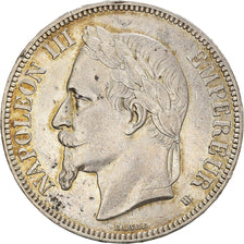 Moneta, Francia, Napoleon III, 5 Francs, 1869, Strasbourg, BB, Argento