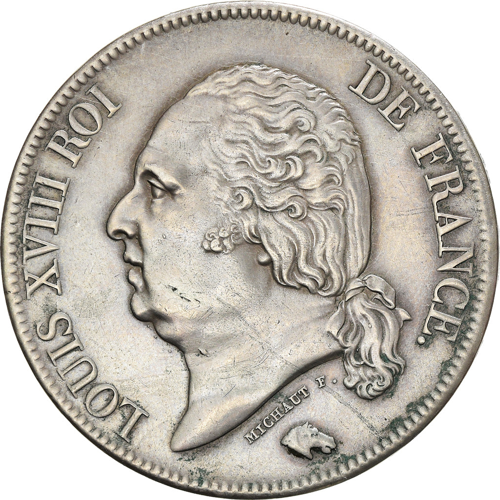 Monnaie, France, Louis XVIII, Louis XVIII, 5 Francs, 1821, Paris, TTB+, Argent