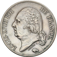 Monnaie, France, Louis XVIII, Louis XVIII, 5 Francs, 1821, Paris, TTB+, Argent