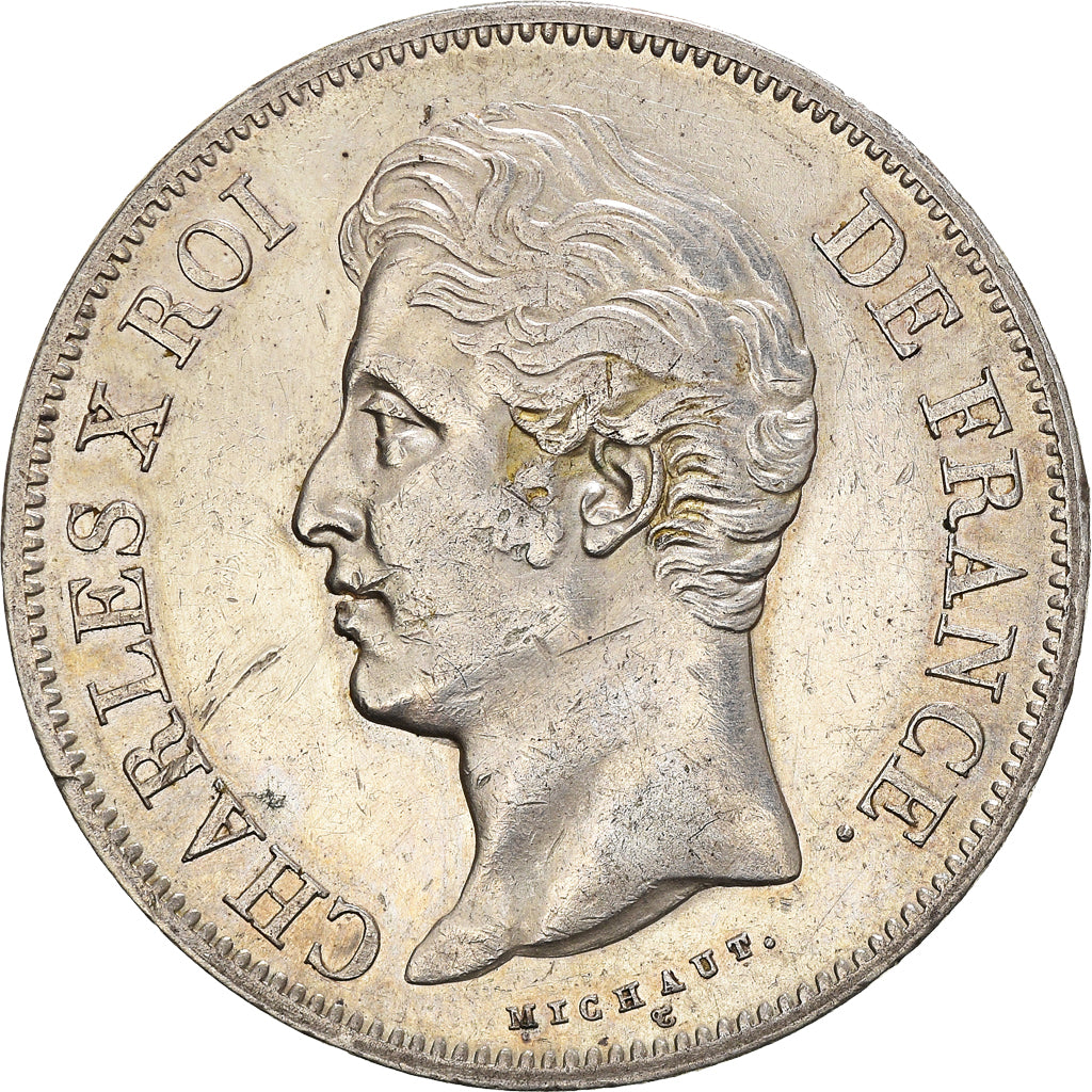 Coin, France, Charles X, 5 Francs, 1830, Paris, EF(40-45), Silver, KM:728.1