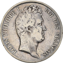 Monnaie, France, Louis-Philippe, 5 Francs, 1830, Paris, TB, Argent, Gadoury:676