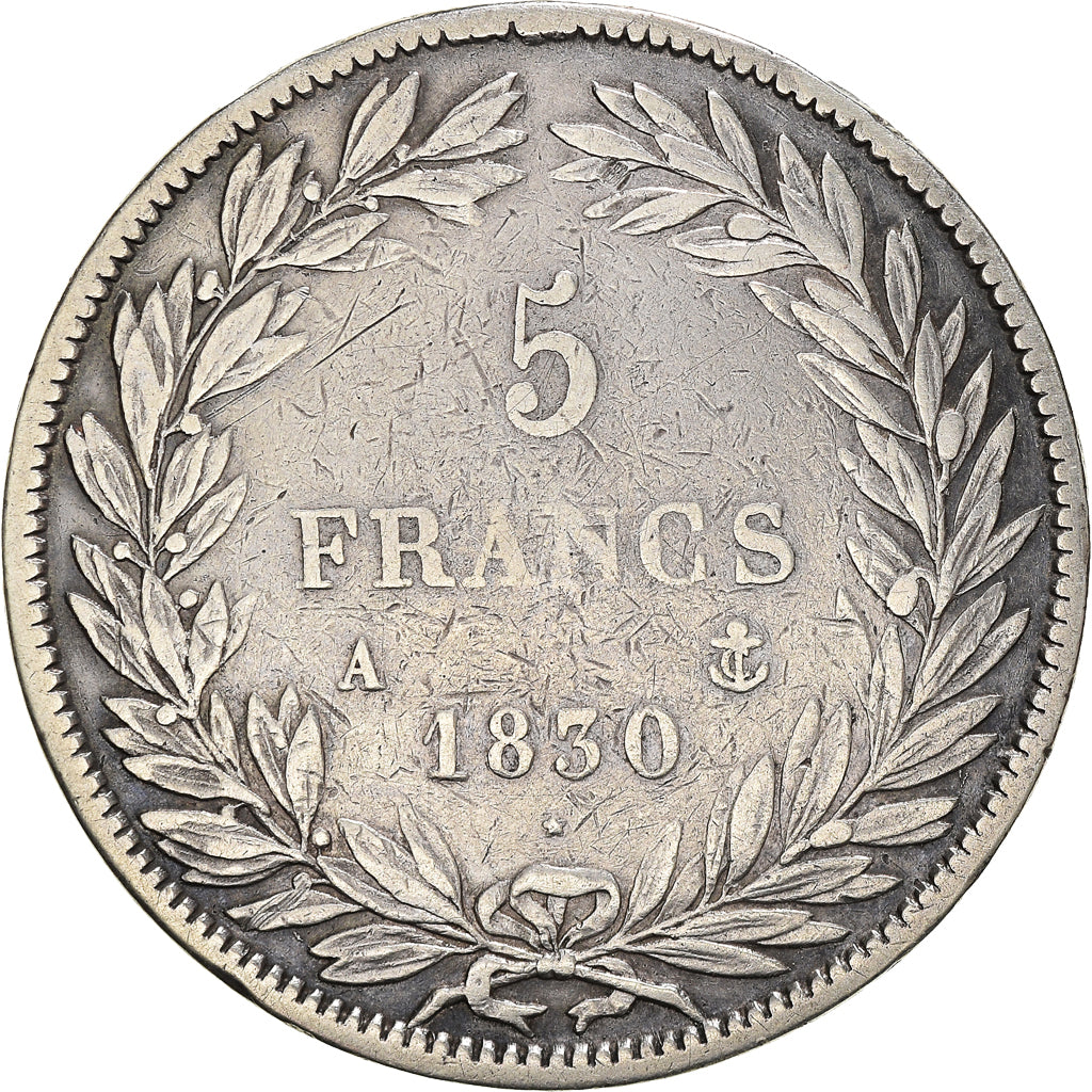 Monnaie, France, Louis-Philippe, 5 Francs, 1830, Paris, TB, Argent, Gadoury:676