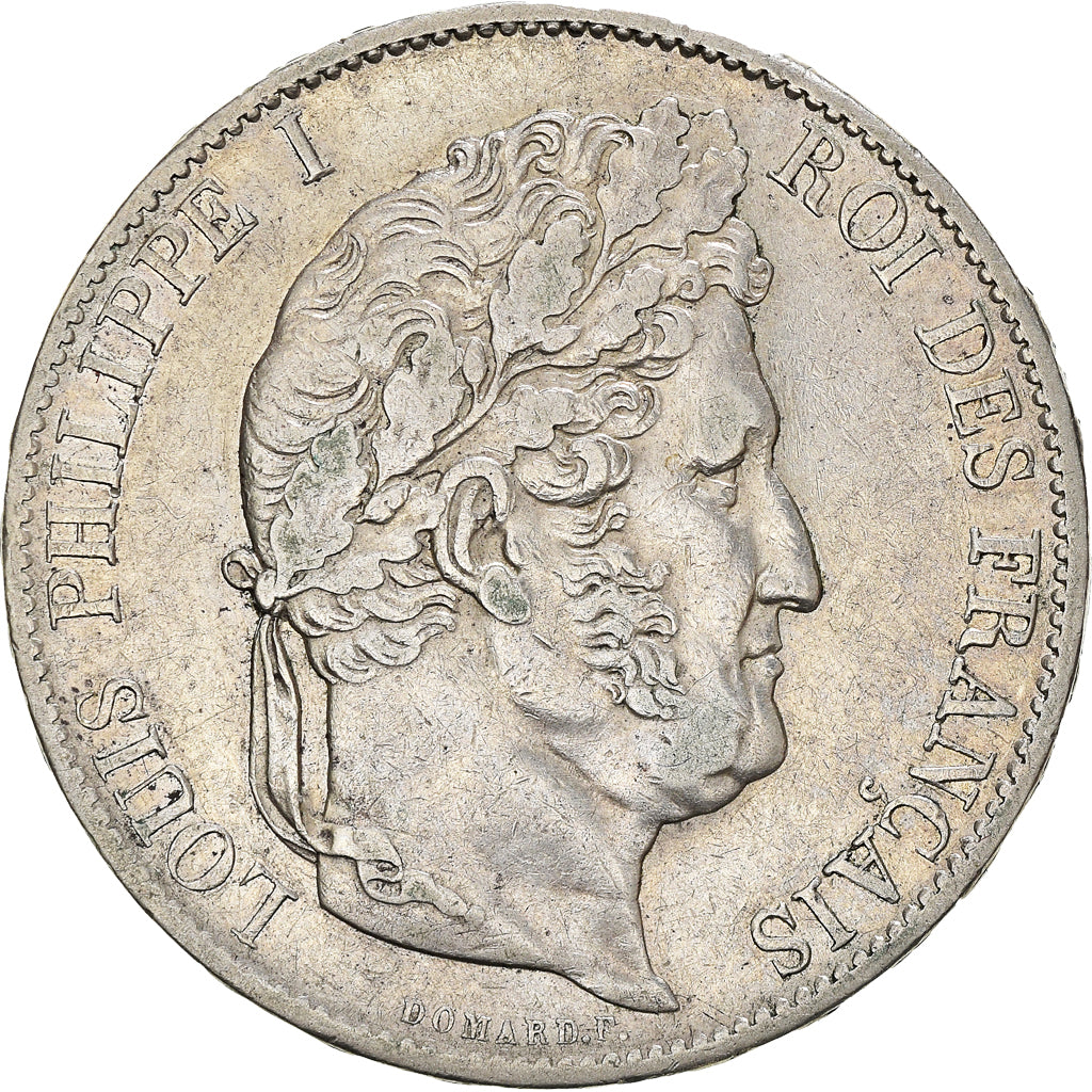 Moneta, Francia, Louis-Philippe, 5 Francs, 1847, Paris, BB, Argento, KM:749.1