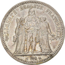 Munten, Frankrijk, Hercule, 5 Francs, 1849, Paris, ZF, Zilver, KM:756.1