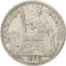 FRENCH INDO-CHINA, 10 Cents, 1888, Paris, KM #2, VF(30-35), Silver, Lecompte...