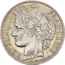 Moeda, França, Cérès, 5 Francs, 1851, Paris, EF(40-45), Prata, KM:761.1
