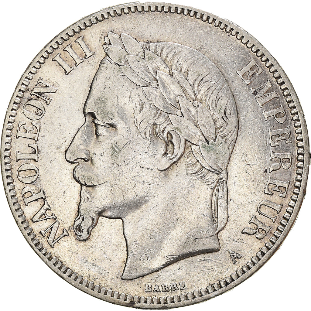 Munten, Frankrijk, Napoleon III, Napoléon III, 5 Francs, 1870, Paris, ZF