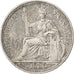 FRENCH INDO-CHINA, 10 Cents, 1888, Paris, KM #2, AU(50-53), Silver, Lecompte...