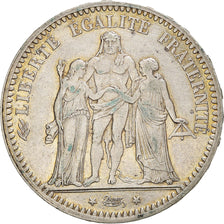 Moneta, Francia, Hercule, 5 Francs, 1873, Paris, BB, Argento, KM:820.1