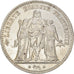 Moneda, Francia, Hercule, 5 Francs, 1875, Paris, BC+, Plata, KM:820.1
