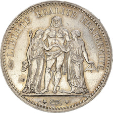 Moneta, Francia, Hercule, 5 Francs, 1875, Paris, BB, Argento, KM:820.1