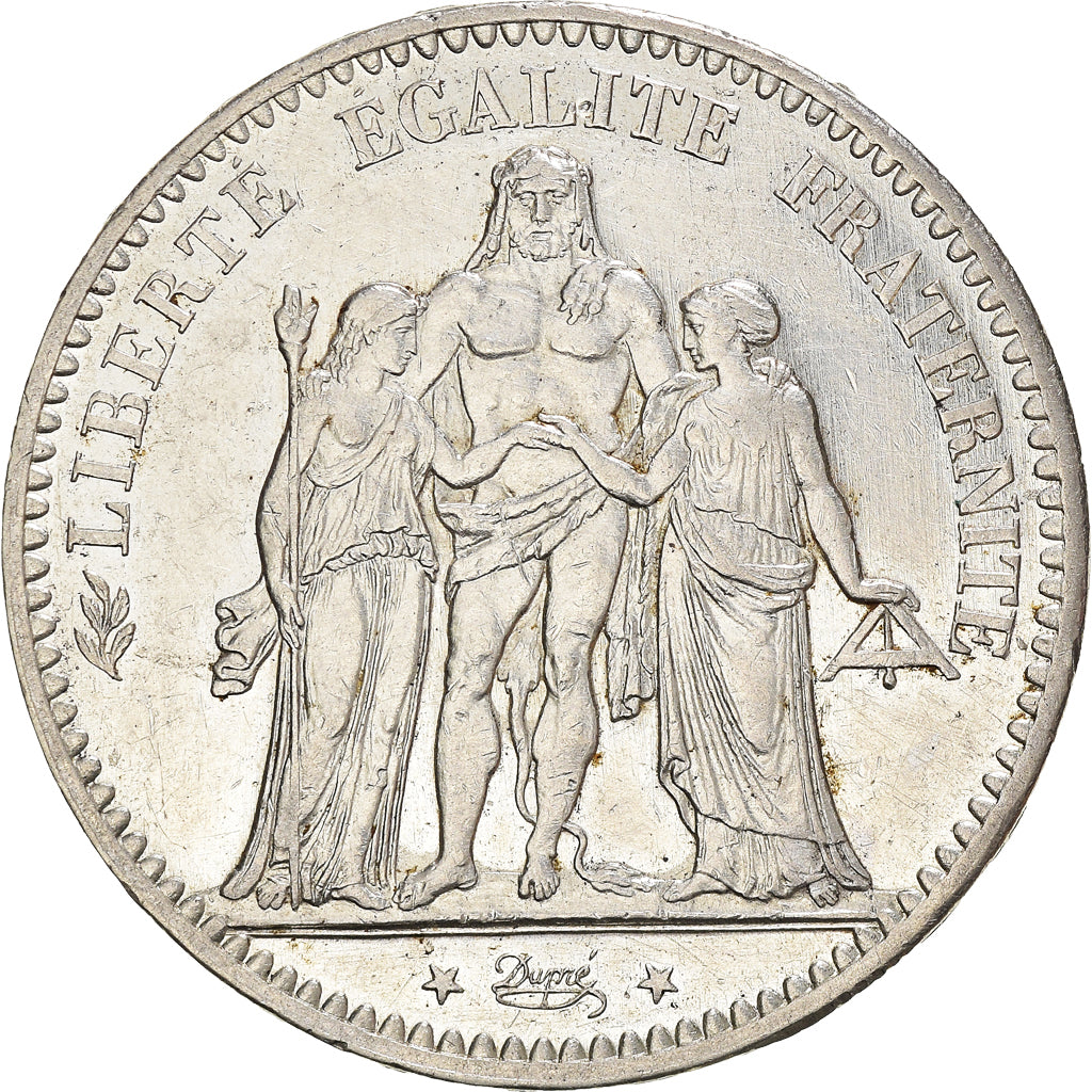 Monnaie, France, Hercule, 5 Francs, 1876, Paris, TTB, Argent, Gadoury:745a