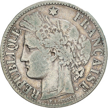Münze, Frankreich, Cérès, 2 Francs, 1871, Paris, S, Silber, KM:817.1