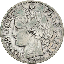 Moneta, Francia, Cérès, 2 Francs, 1872, Paris, MB, Argento, KM:817.1