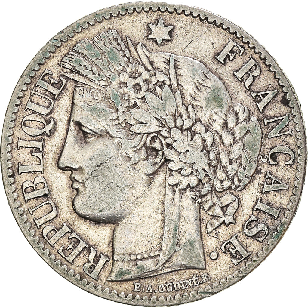 Münze, Frankreich, Cérès, 2 Francs, 1888, Paris, S+, Silber, KM:817.1
