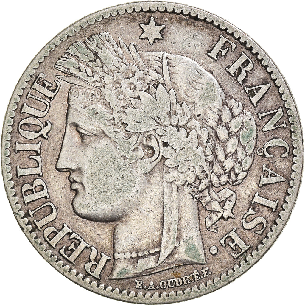 Moneda, Francia, Cérès, 2 Francs, 1895, Paris, BC+, Plata, KM:817.1