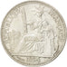 FRENCH INDO-CHINA, 10 Cents, 1894, Paris, KM #2, AU(55-58), Silver, Lecompte...