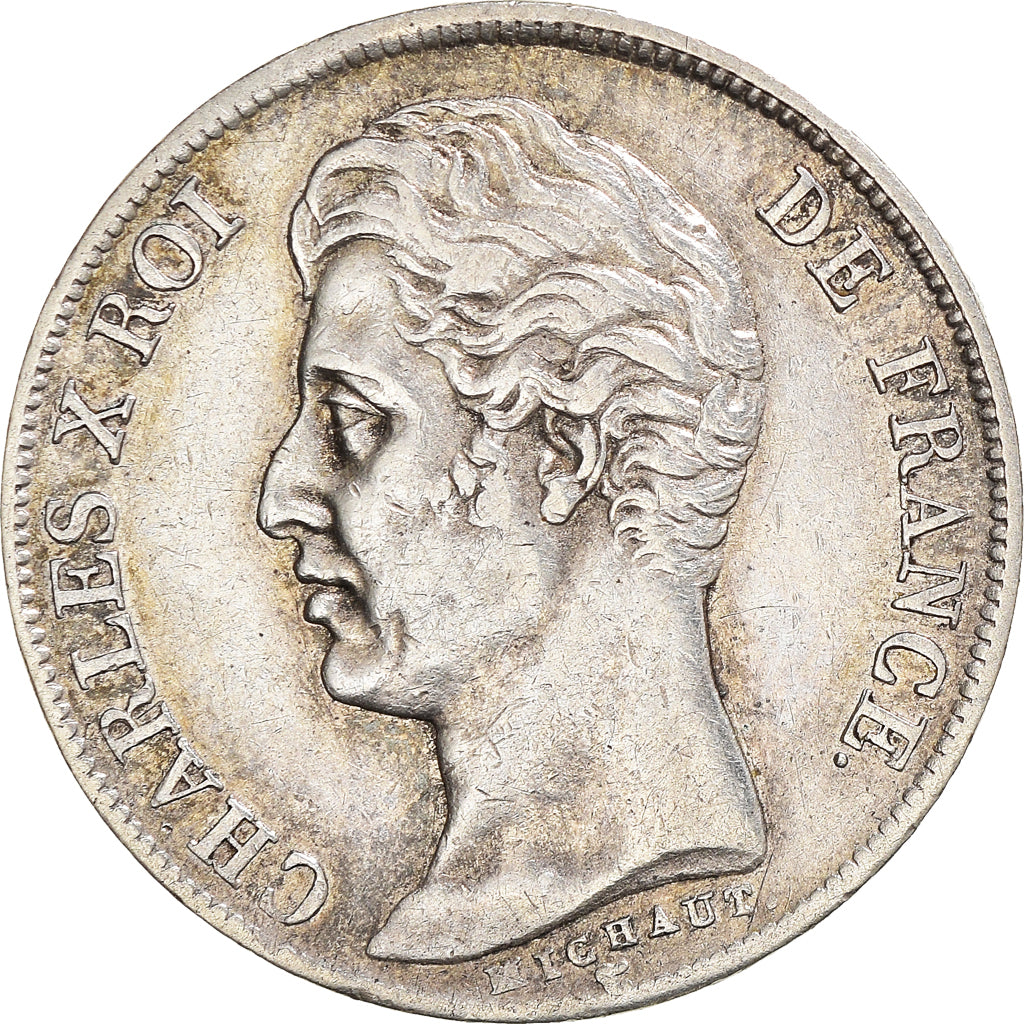Moneta, Francja, Charles X, Franc, 1829, Paris, EF(40-45), Srebro, KM:724.1