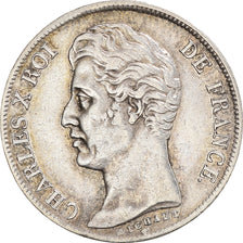 Moneta, Francja, Charles X, Franc, 1829, Paris, EF(40-45), Srebro, KM:724.1