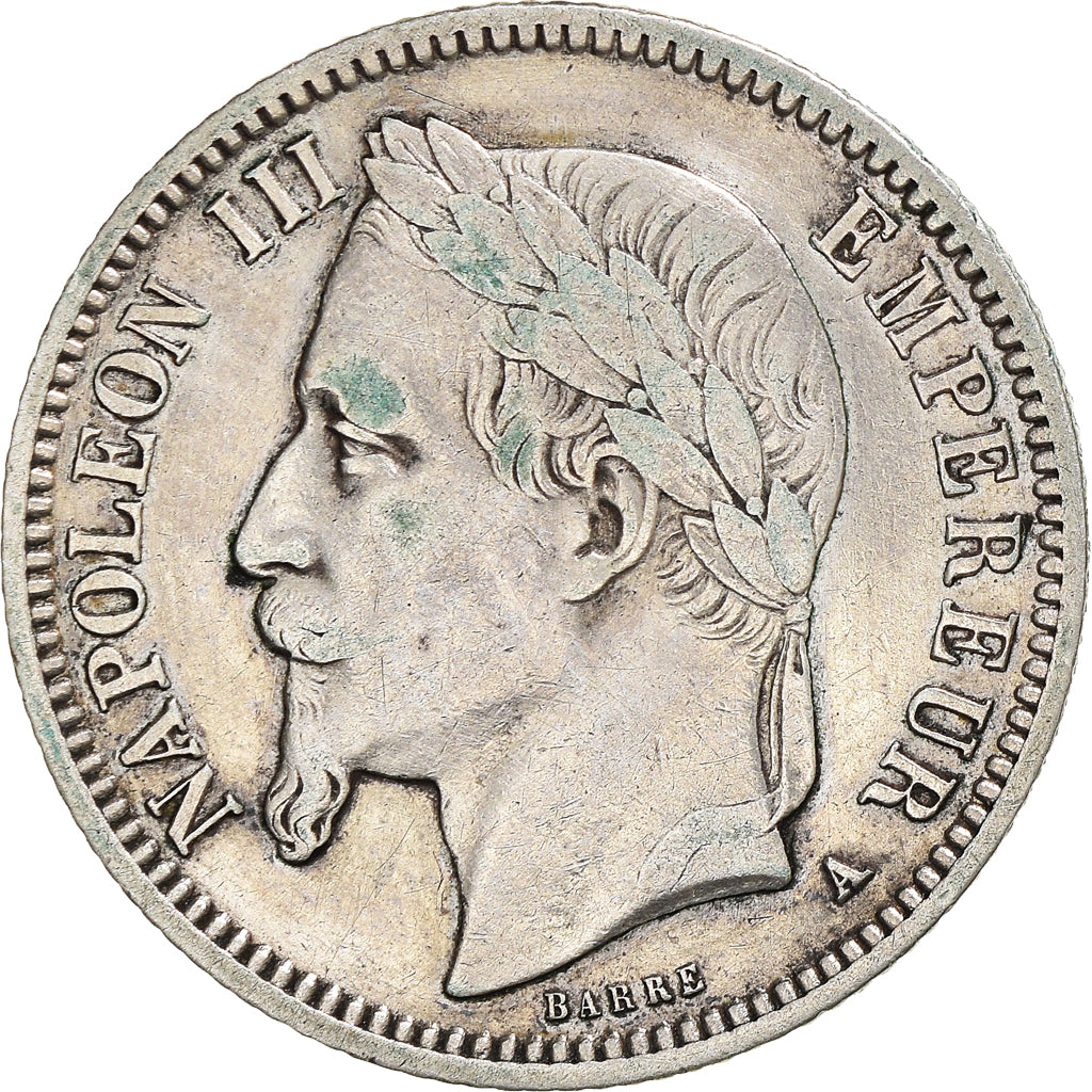 Coin, France, Napoleon III, Franc, 1868, Paris, EF(40-45), Silver, KM:806.1