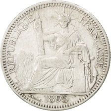 Indocina francese, 10 Cents, 1895, Paris, BB, Argento, KM:2, Lecompte:135