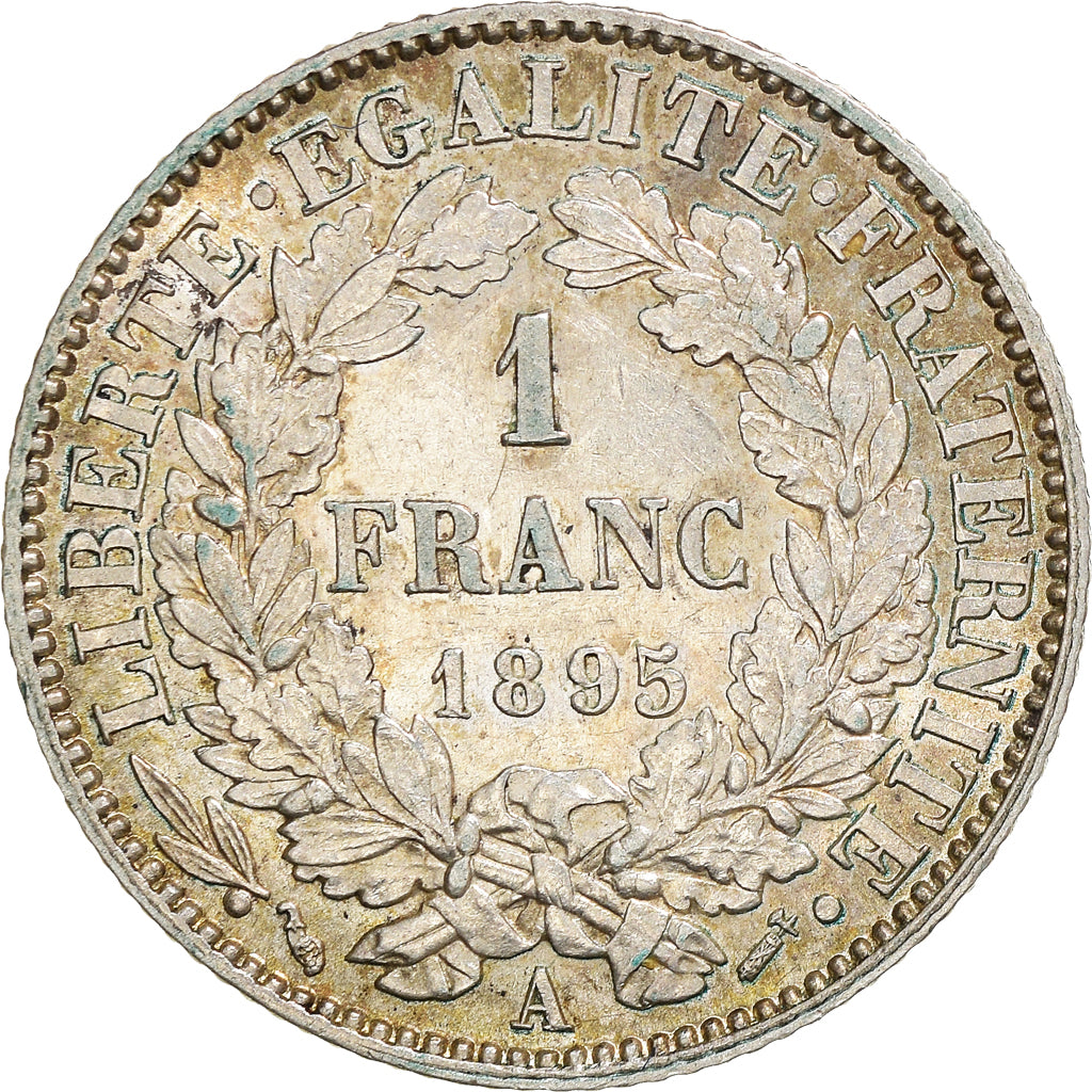 Münze, Frankreich, Cérès, Franc, 1895, Paris, VZ, Silber, KM:822.1
