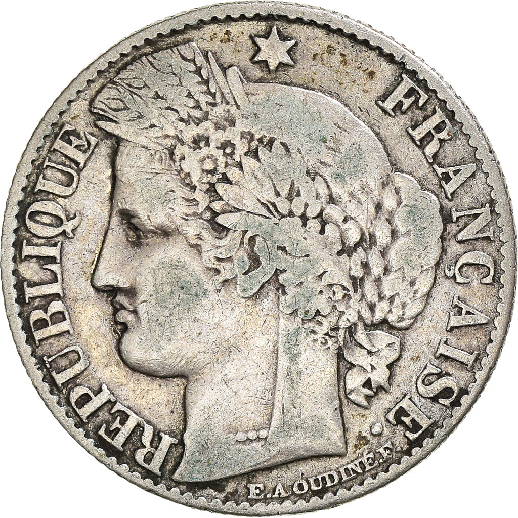 Coin, France, Cérès, 50 Centimes, 1888, Paris, VF(20-25), Silver, KM:834.1