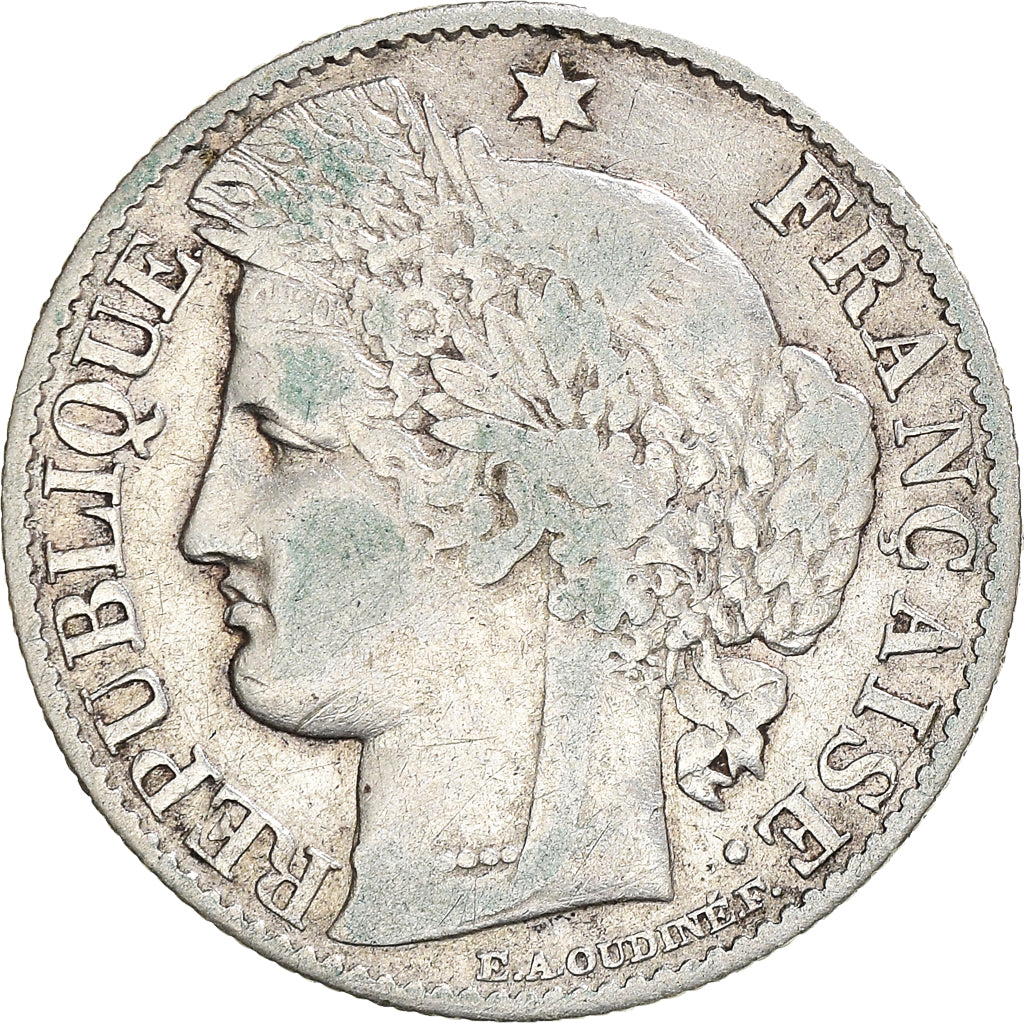 Coin, France, Cérès, 50 Centimes, 1888, Paris, VF(30-35), Silver, KM:834.1