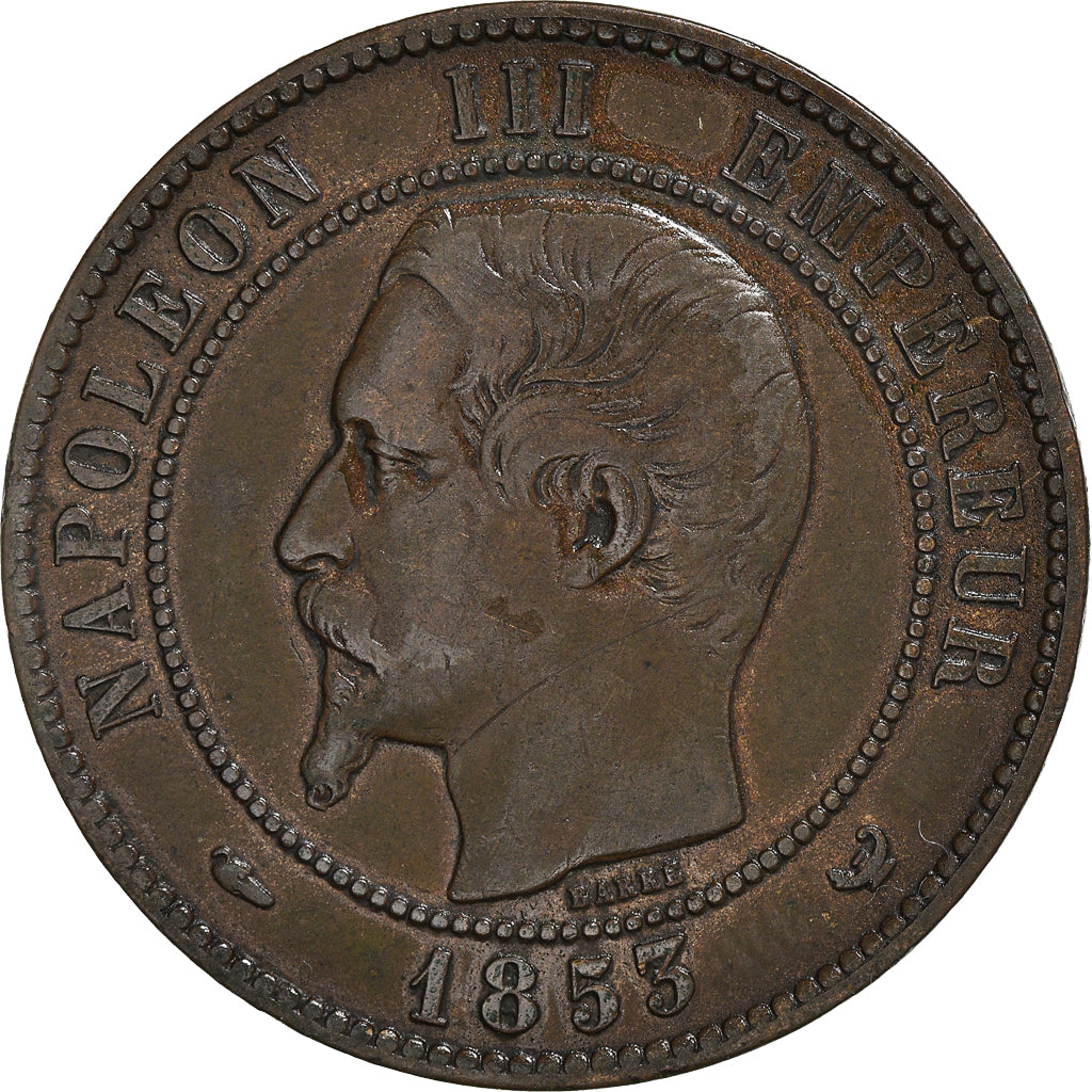 Coin, France, 10 Centimes, 1853, Lille, VF(30-35), Bronze, KM:M24, Gadoury:249c