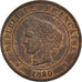 Münze, Frankreich, Cérès, 5 Centimes, 1880, Paris, VZ+, Bronze, KM:821.1