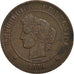 Munten, Frankrijk, Cérès, 5 Centimes, 1896, Paris, ZF+, Bronzen, KM:821.1