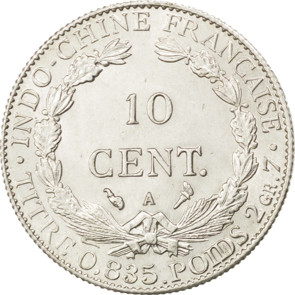 FRENCH INDO-CHINA, 10 Cents, 1901, Paris, KM:9, PCGS MS64